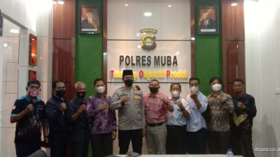 Pengurus SMSI OKI Silaturahmi dengan Kapolres Muba