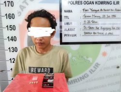 Saat Mau Transaksi, Seorang Terduga Pengedar Narkotika Diamankan Sat Narkoba Polres OKI