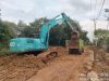 Proses perbaikan salah satu ruas jalan di kabupaten OKI