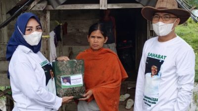 Relawan Sahabat Nanda Sosialisasikan Bantuan Sembako bagi Masyarakat Kurang Mampu