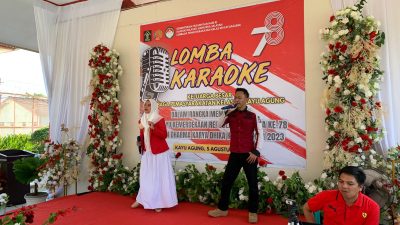 DWP Lapas Kayu Agung Meriahkan Kemerdekaan RI dan HDKD ke-78 dengan Lomba Karaoke