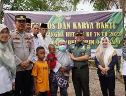 Kodim 0402 OKI Gelar Bakti, Bangun Rumah Layak Huni hingga Bantu Turunkan Stunting