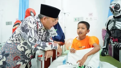 Batman dan Spiderman Sapa Pasien Bibir Sumbing Gratis di RSUD Sekayu