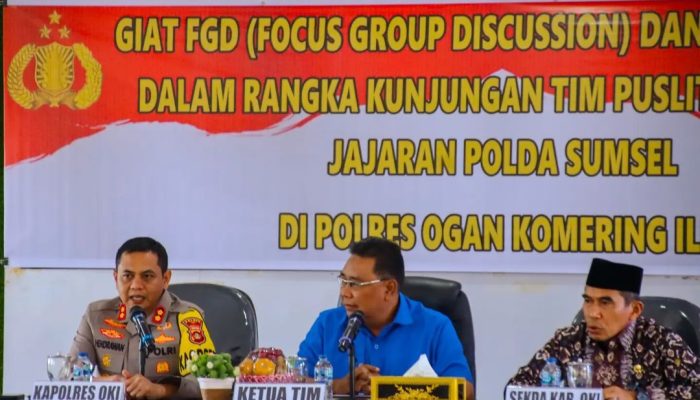 Tim Puslitbang Polri Kaji Peran Polri dalam Mendukung Pemulihan dan Percepatan Ekonomi Nasional di OKI