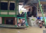 Banjir Lumpuhkan Aktivitas Warga Muara Kuang Ogan Ilir, Bantuan Pemerintah Dinanti