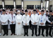 Pj Gubernur Sumsel Lepas Kloter Pertama Jemaah Haji Embarkasi Palembang, Harap Semua Jadi Haji Mabrur