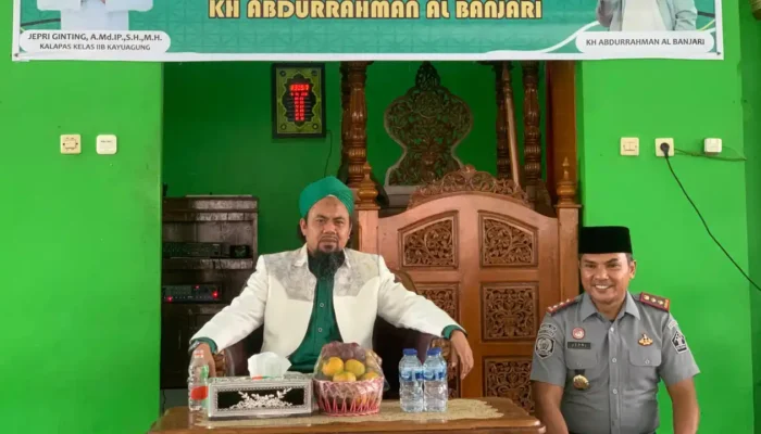 Safari Dakwah KH Abdurahman Al-Banjari Hangatkan Hati Warga Binaan Lapas Kayu Agung