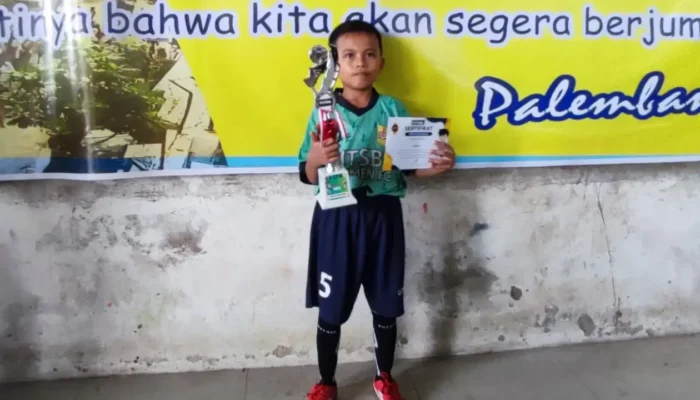 Aldiandra Syahputra, salah satu peserta dari kelas 4 SDN 160 Palembang