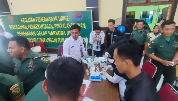 BNNK Lubuklinggau Gelar Tes Narkoba Massal untuk Anggota TNI Kodim 04/06, Komitmen Perangi Narkoba di Tubuh Militer