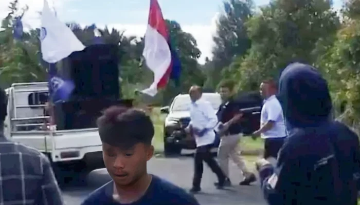 Bupati Halmahera Utara Kejar Mahasiswa dengan Parang, Aksi Terekam dan Viral di Media Sosial