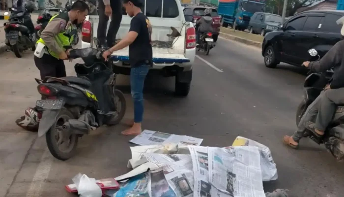 Kecelakaan Maut di Palembang, Pengendara Motor Tewas Tabrak Truk Trailer di Depan Pintu Tol Keramasan