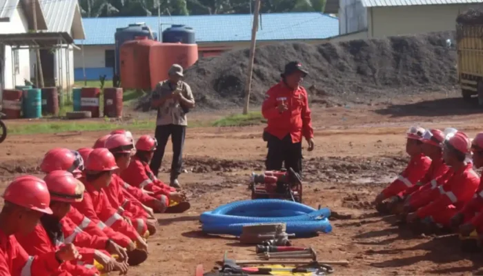 Puluhan Personel Regu Pemadam Kebakaran Perusahaan Sawit Dilatih Tangani Karhutla di OKI