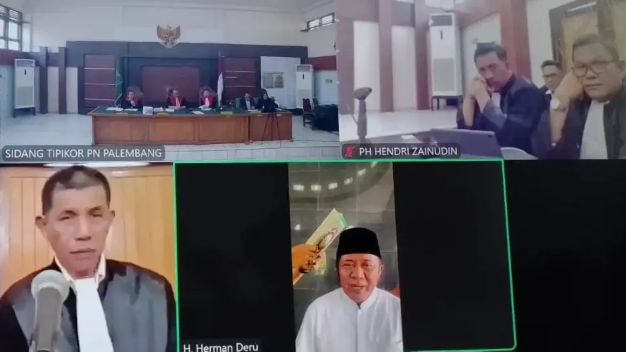 Herman Deru Mengaku Lupa dan Tidak Tahu dalam Sidang Korupsi KONI Sumsel