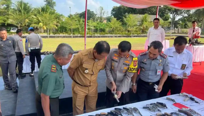 Kalapas Kayu Agung Dukung Penuh Upaya Polres OKI Berantas Peredaran Senjata Ilegal