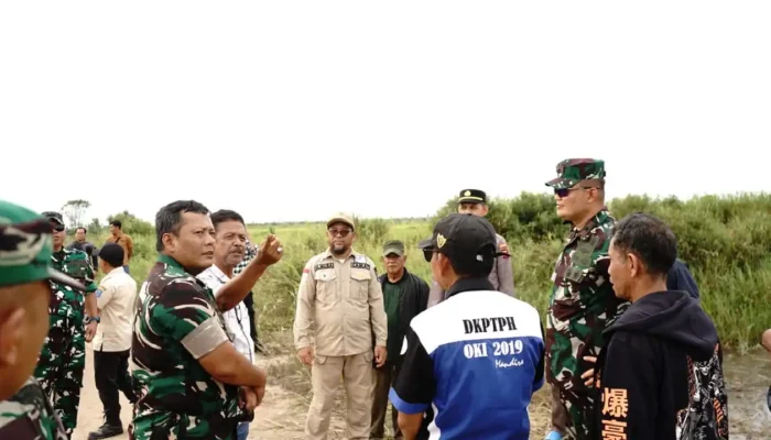 Optimalisasi Lahan Rawa di OKI, TNI Turun Tangan