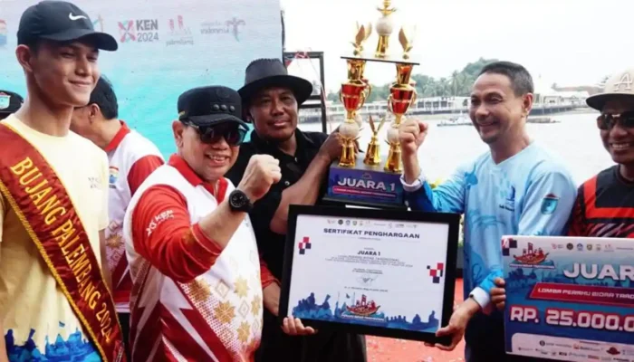 Ogan Ilir Berjaya di Sungai Musi, Raih Juara Lomba Perahu Bidar Tradisional Palembang 2024