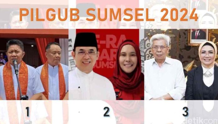 Herman Deru-Cik Ujang Pimpin Perolehan Suara Pilgub Sumsel 2024, Dominasi di 15 Kabupaten/Kota