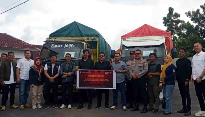 KPU OKI Mulai Distribusikan Logistik Pemilu ke Kecamatan Terpencil