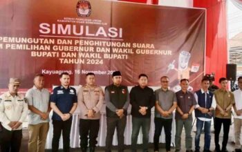 Simulasi Pemilu oleh KPU OKI, Persiapan Maksimal untuk Pilgub Sumsel dan Pilkada OKI 2024