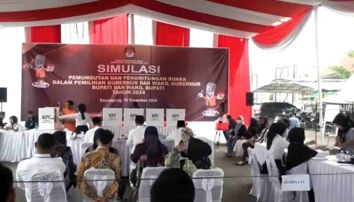 Simulasi Pemilu oleh KPU OKI, Persiapan Maksimal untuk Pilgub Sumsel dan Pilkada OKI 2024