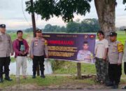 Cegah Korban Tenggelam, Polsek Tanjung Batu Pasang Spanduk Imbauan di Lokasi Rawan Sekitar Sungai