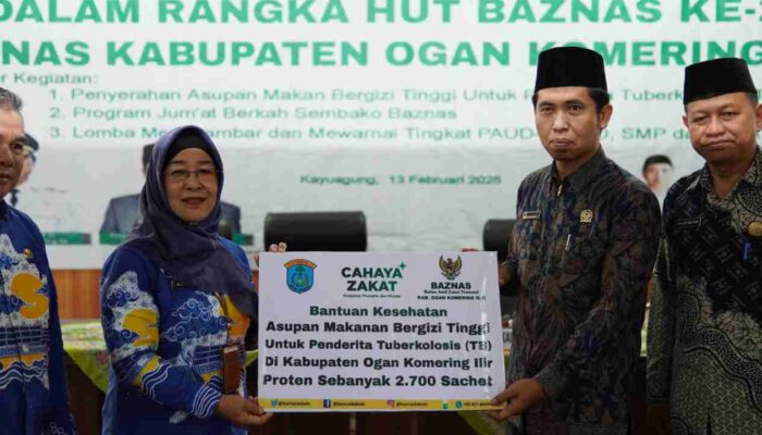 Baznas OKI Rayakan HUT ke-24 dengan Aksi Sosial dan Edukasi, Lomba, Sembako, hingga Susu untuk Penderita TB