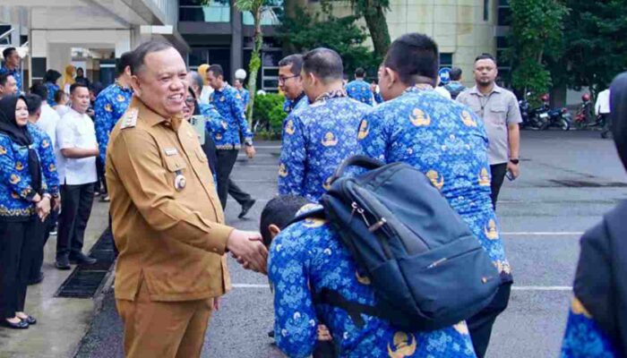 Momen Haru di Muba, Pj Bupati Sandi Fahlepi Pamit, Pesan Menyentuh untuk ASN dan Tenaga Kontrak