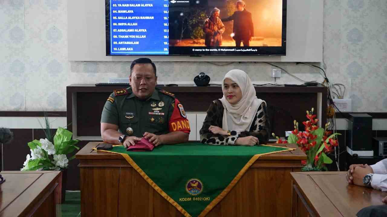 Kodim 0402/OKI-OI Targetkan Kabupaten OKI Jadi Penghasil Padi Terbesar Nasional