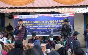Lanal Palembang dan BI Sumsel Gelar "Rupiah Susur Sungai Musi" Jangkau Daerah Terpencil Jelang Ramadan