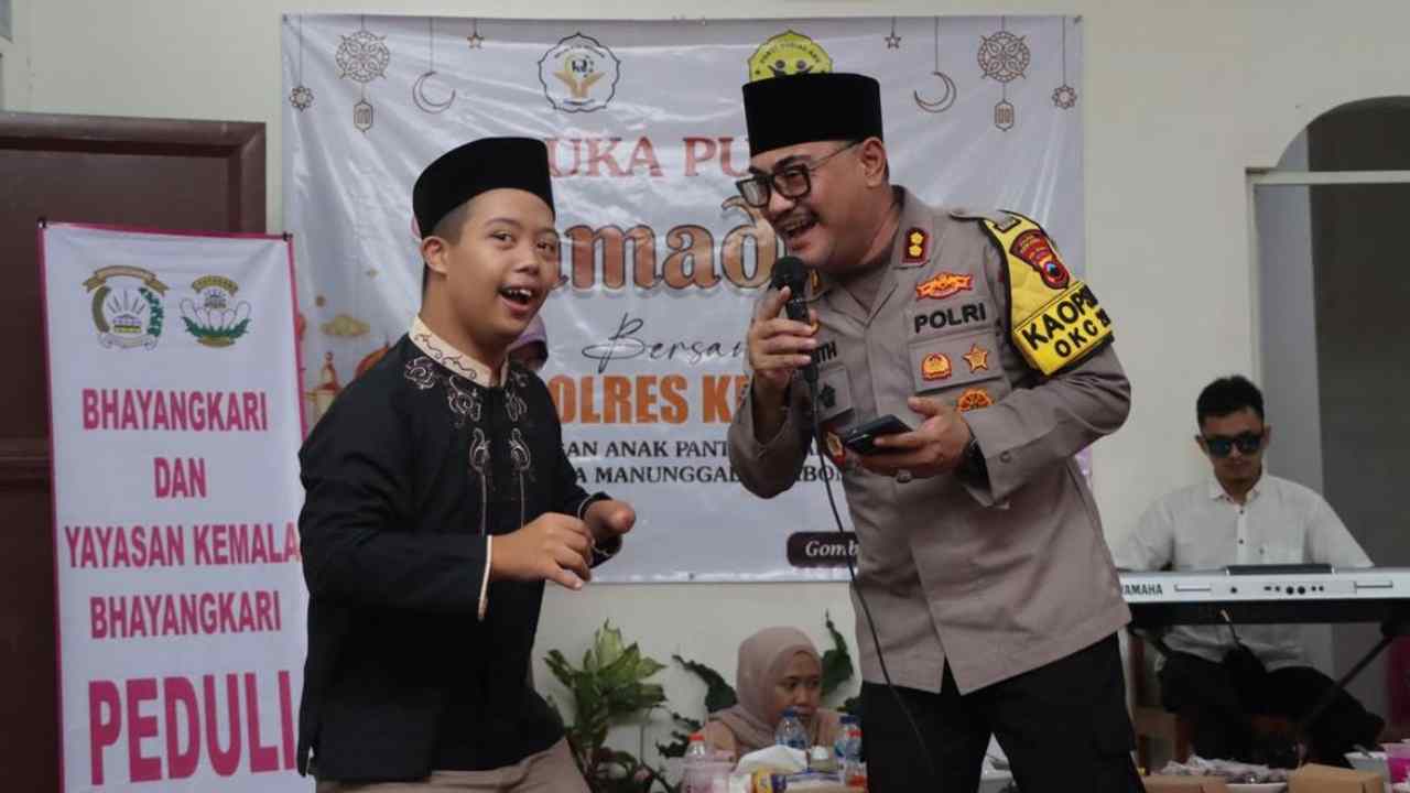 Polres Kebumen Berbagi Berkah Ramadhan, Gelar Buka Puasa Bersama Penyandang Disabilitas di Gombong