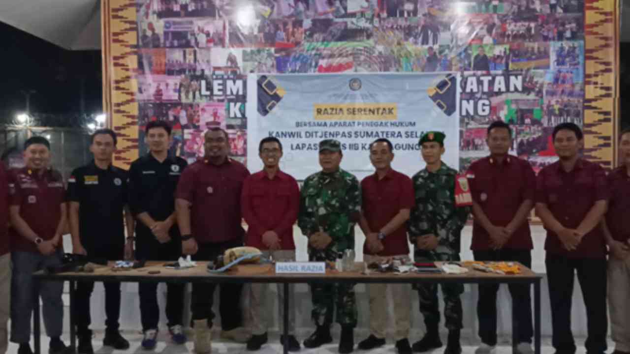 Razia Kamar Warga Binaan Lapas Kayuagung, Petugas Sita Sejumlah Barang Terlarang Jelang Lebaran