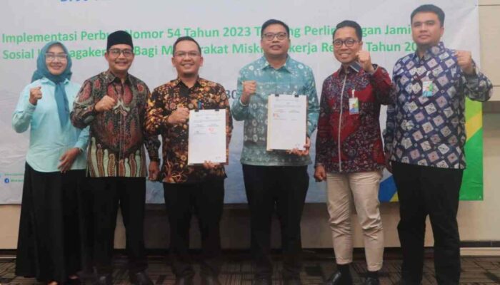 45.000 Pekerja Rentan Muba Terlindungi Jaminan Sosial Melalui PAKE KELAMBU