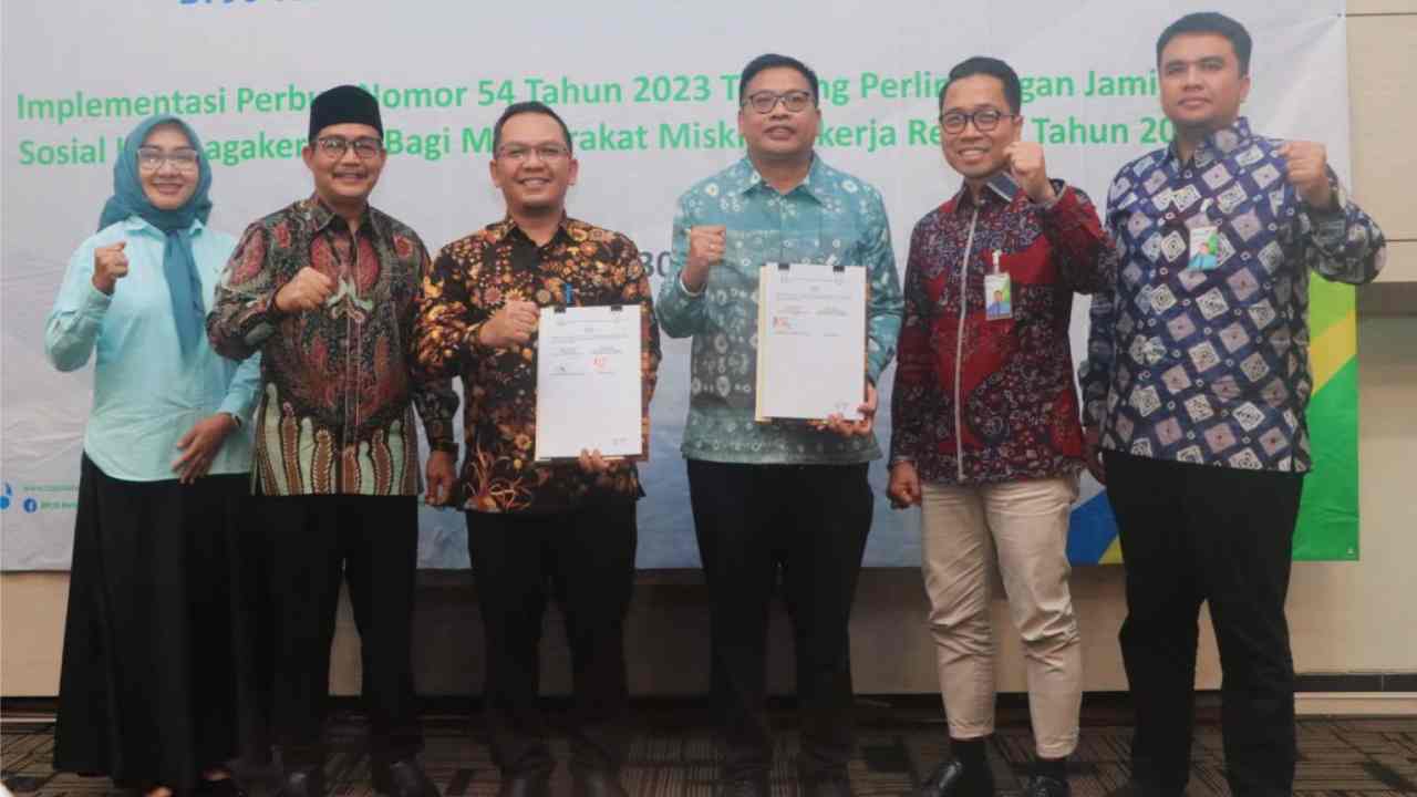 45.000 Pekerja Rentan Muba Terlindungi Jaminan Sosial Melalui PAKE KELAMBU