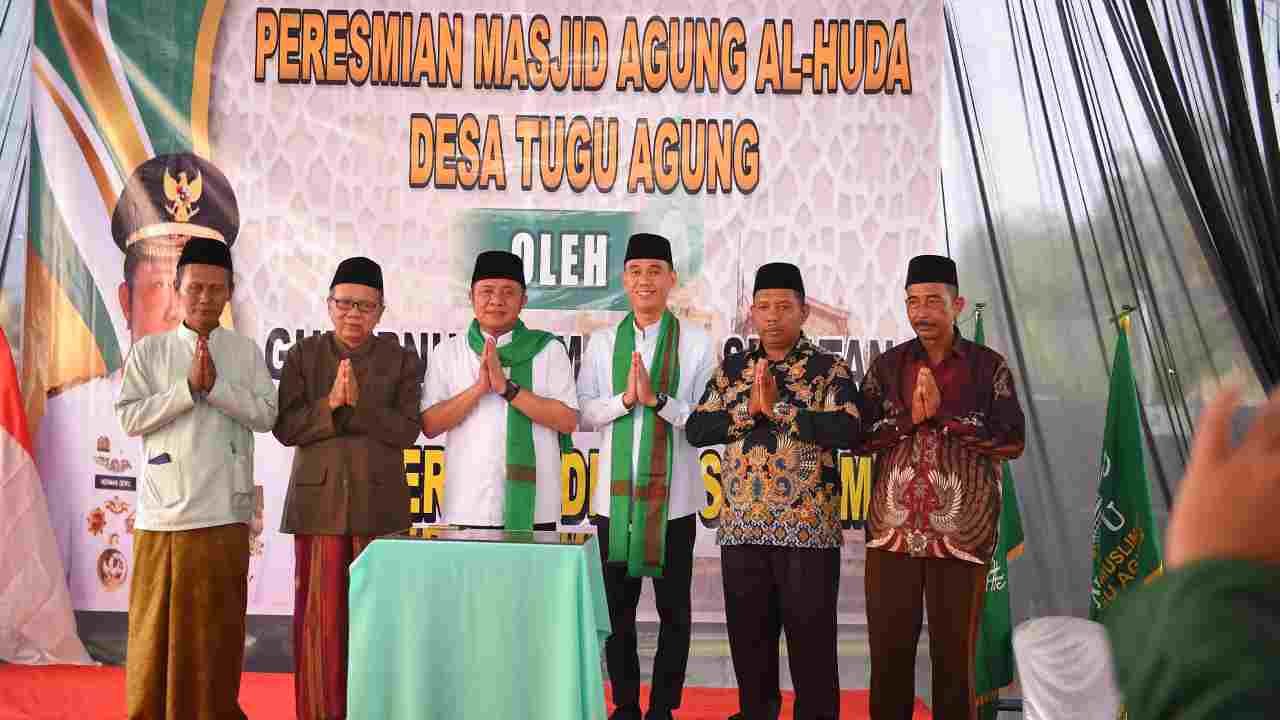 Gubernur Herman Deru dan Bupati Muchendi Resmikan Peresmian Masjid Agung Al Huda OKI, Dibangun Swadaya Masyarakat Senilai Rp 4 Miliar
