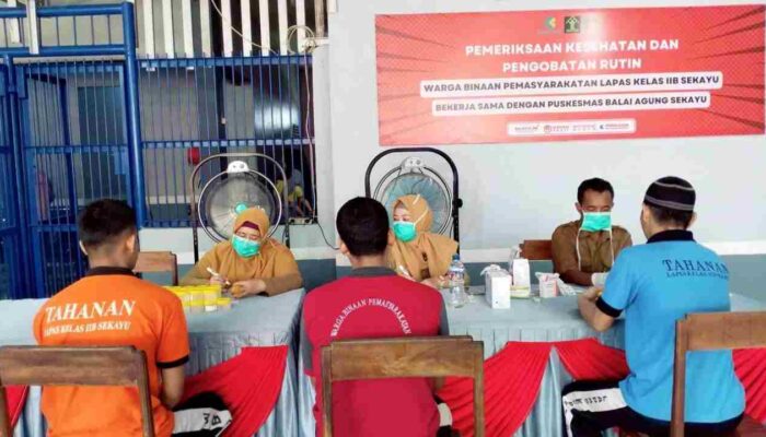 Lapas Sekayu Gelar Skrining TB dan HIV/AIDS Gratis untuk 50 Warga Binaan