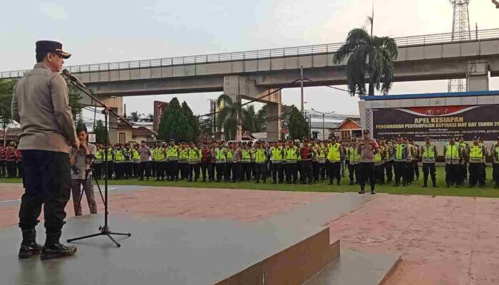 Pengamanan May Day 2025 di Palembang, Polisi Siagakan Nyaris 1000 Personel