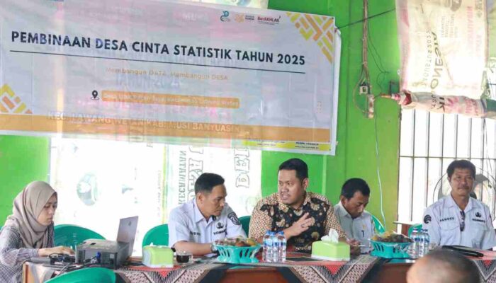 BPS dan Dinkominfo Muba Bina Desa Ulak Paceh Jaya untuk Lomba Desa Cantik Nasional