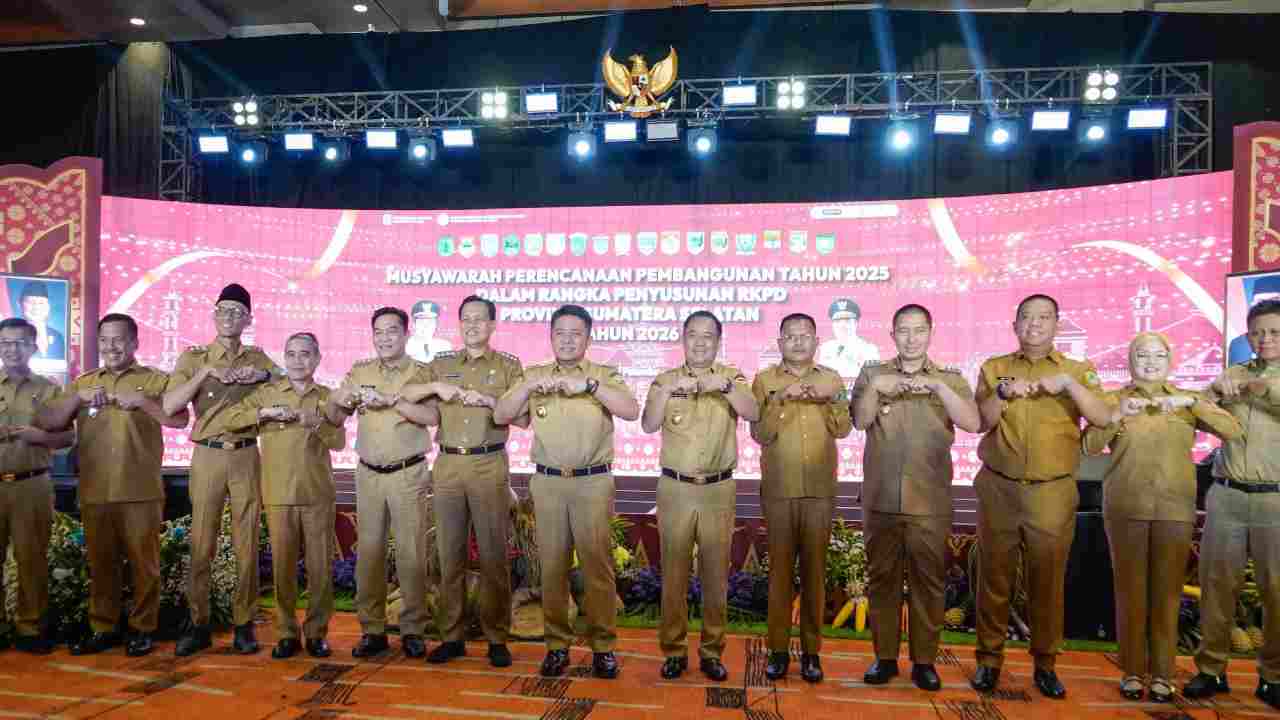 Bupati H M Toha Hadiri Musrenbang RKPD Sumsel 2026 di Palembang