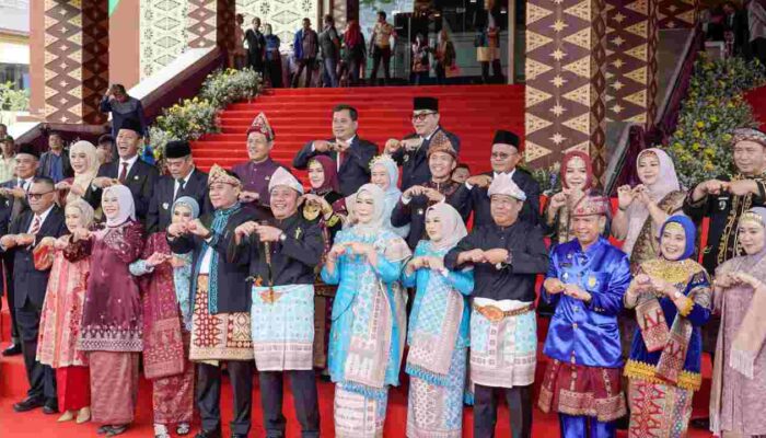Bupati Muba H M Toha hadir langsung di Rapat Paripurna Hari Jadi ke-79 Prov Sumsel di Palembang (Kamis 15/5).