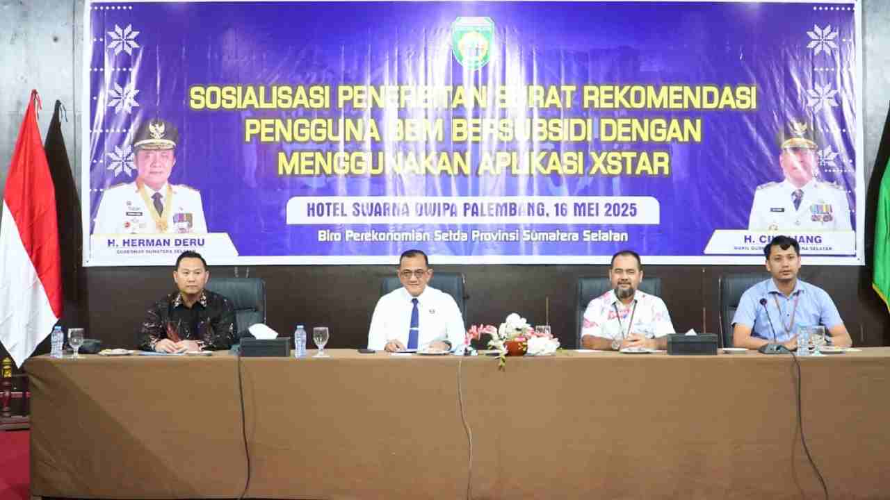 Dorong Tepat Sasaran BBM Subsidi, Pemprov Sumsel Sosialisasi Aplikasi XSTAR Bagi OPD 17 Kabupaten/Kota