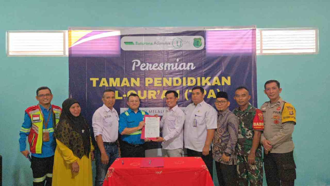 Dukung Pendidikan Agama Anak, PT Baturona Adimulya Resmikan TPA di Desa Supat Timur Muba Melalui Program PPM/CSR