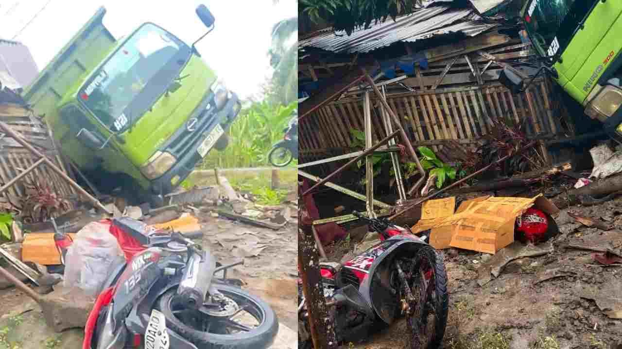 Lakalantas Truk Vs Sepeda Motor Terjadi di Jalintim OKI, Pengendara Motor Teridentifikasi Warga Palembang