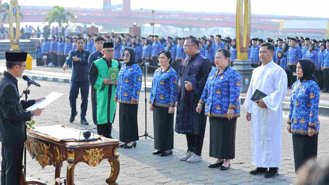 Pemkot Palembang Lantik 3.932 ASN di BKB Hari Ini, Langsung 'Full Senyum' Usai Dipastikan Terima Gaji Awal Juni