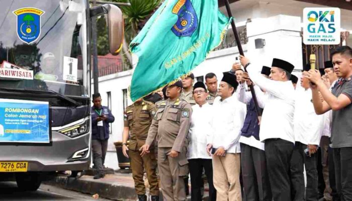 Pesan Wakil Bupati OKI Saat Lepas 168 Calon Jemaah Haji Kloter 14