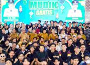 Peserta Mudik Lebaran Gratis Muba 2025 Tiba di Sekayu, Disambut Langsung Wabup Rohman