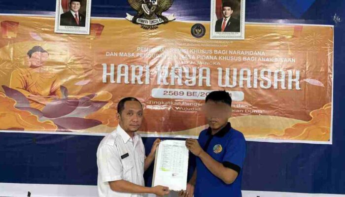 Satu Warga Binaan Beragama Buddha di Lapas Sekayu Terima Remisi Waisak, Pengurangan Masa Hukuman Satu Bulan