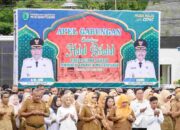 Setelah Libur Lebaran, Pemkab Muba Gelar Apel Gabungan dan Halal Bihalal Dipimpin Bupati H M Toha di Sekayu