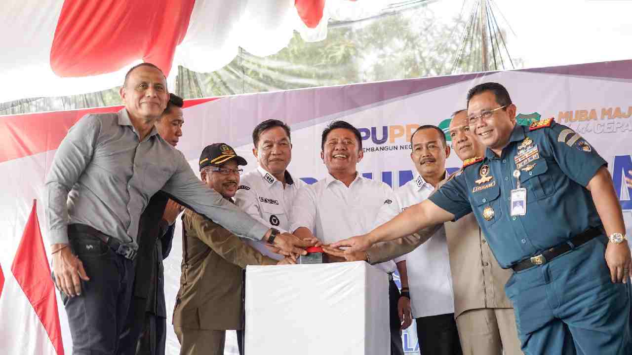 Usai Diterjang Tongkang, Revitalisasi Jembatan P6 Sungai Lalan Muba Resmi Dimulai, Gubernur dan Bupati Resmikan Groundbreaking