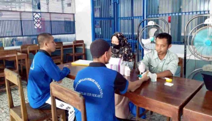 Wujudkan Layanan Pemasyarakatan Sehat, 50 Warga Binaan Lapas Sekayu Ikuti Skrining HIV