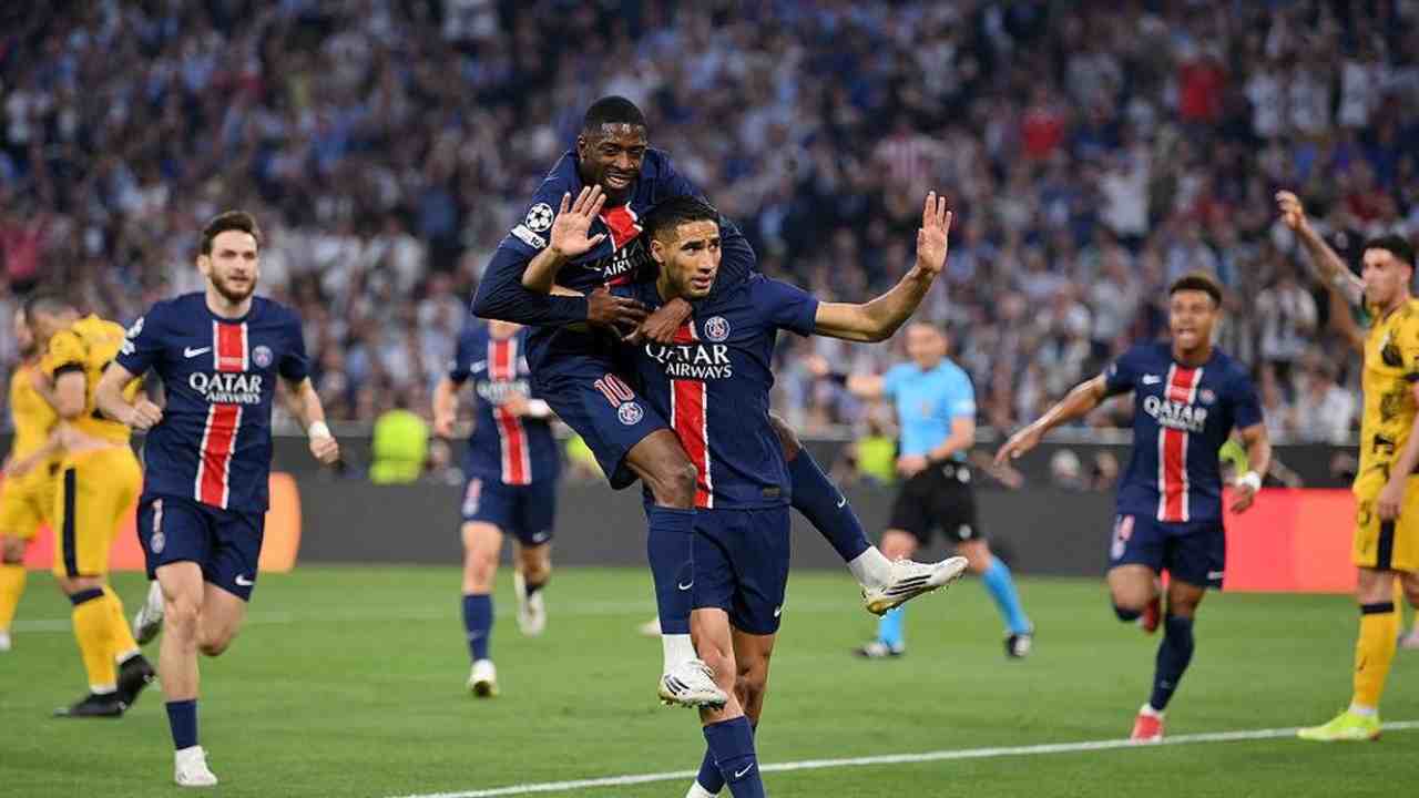 Final Liga Champions: PSG Unggul 2-0 atas Inter Milan di Babak Pertama